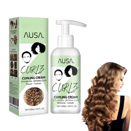 Curl Defining Cream, Protein Curl Elastin, Hair Treatment for Wavy & Curly Hair Products, Moisturising Elasticity, Long-lasting Styling for Dry, Damaged Hair Care