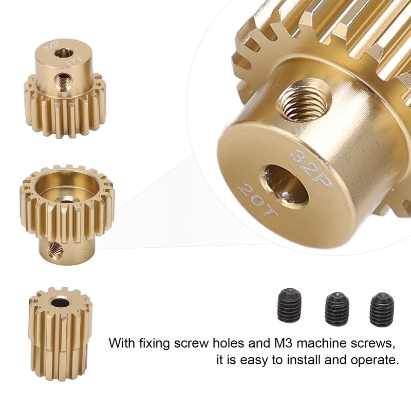 RC 32P Motor Pinion Gear 13T 17T 20T 3.175mm Shaft