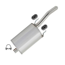 Exhaust Passenger Side Muffler Compatible for 2006-2011 Chevy Impala 3.9L | Stainless Steel | Northeastern Exhaust | Free Clamp and Hangers Included | Automotive Replacement Part | Direct-Fit