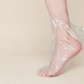 100 sheets of disposable foot pack plastic sheets / 일회용 풋팩 비닐시트 100매