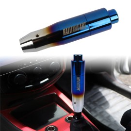 JDM RALLIART Universal Burn Aluminum Alloy Automatic Gear Shift Knob Lever Shifter