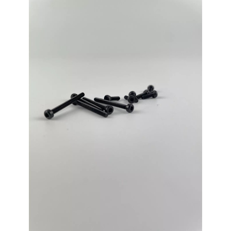 Unbranded M2 Socket Head Cap Screws, 12.9 Steel, Black Oxide-50Pcs