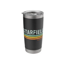 Vintage Stripes Starfield MO Stainless Steel Insulated Tumbler
