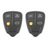 YINETTECH 2PCS 4 Button Car Remote Key Shell Compatible with