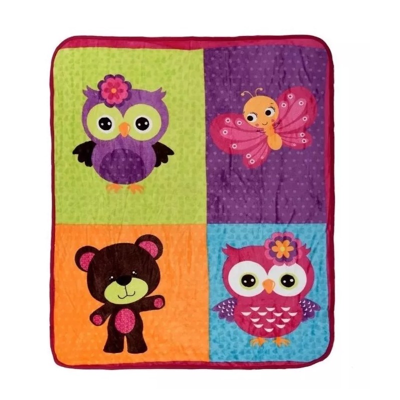 Carla Depot 10 Cobertor Para Bebe Reverso Borrego Surtido