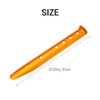Tuperoymse 6Pcs Snow and Sand Tent Stakes Pegs Aluminum Alloy