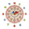 Hape Wooden Colorful Happy Clock Knob Puzzle| Clock Time Learning