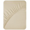 ACRALI HOME Double Fitted Sheet 40cm/16in Deep Fitted Sheets Double