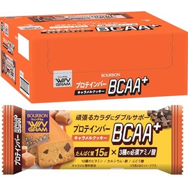 ブルボン プロテインバーBCAA+キャラメルクッキー 40g×9個