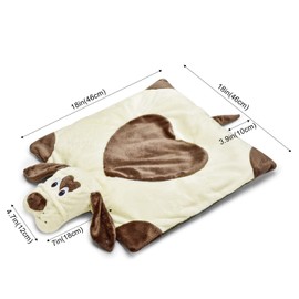 Moropaky Puppy Heartbeat Toy Puppy Bed Mat for Anxiety Relief, Behavioral Training Aid Toy for Dog Calming Sleeping Soother Cuddle