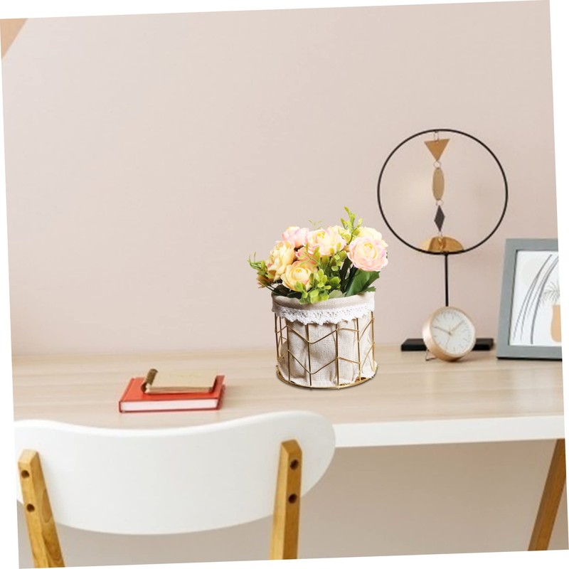 SHOWERORO 1pc Dried Flower Basket Elegant Pen Holder Adornment Multi