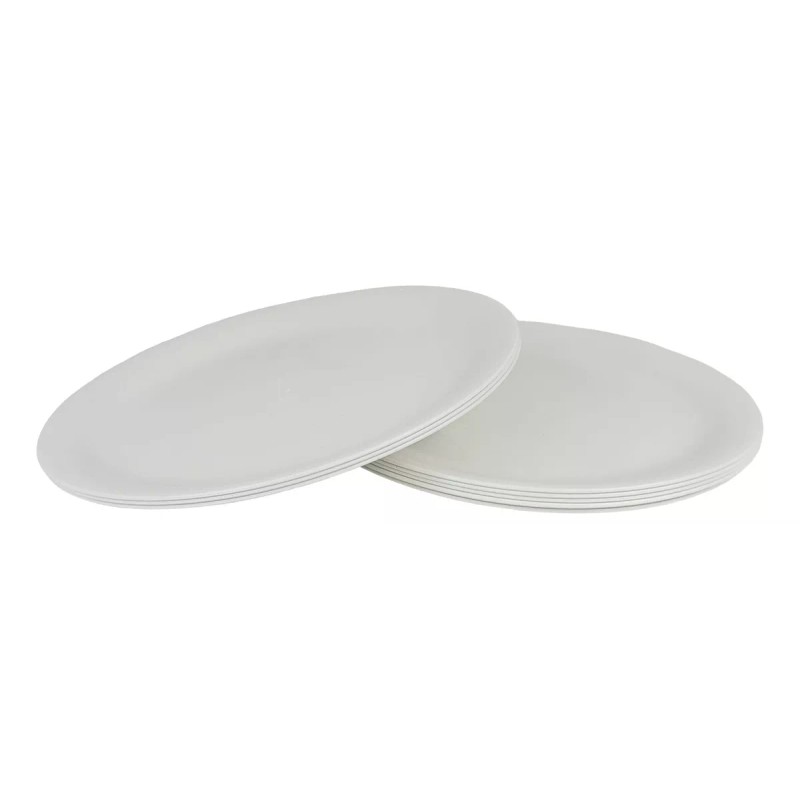 Boris 2 Platos Trinche Redondos 24.8cm Plástico Vajilla Económico