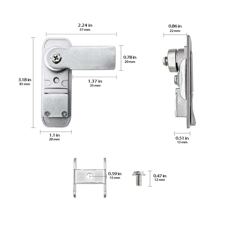 Xnrtop Electric Cabinet Panel Pop Up Lock Push Button Door
