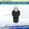 Hortsun 3 Pcs Motion Sensor Light Socket Smart Screw in