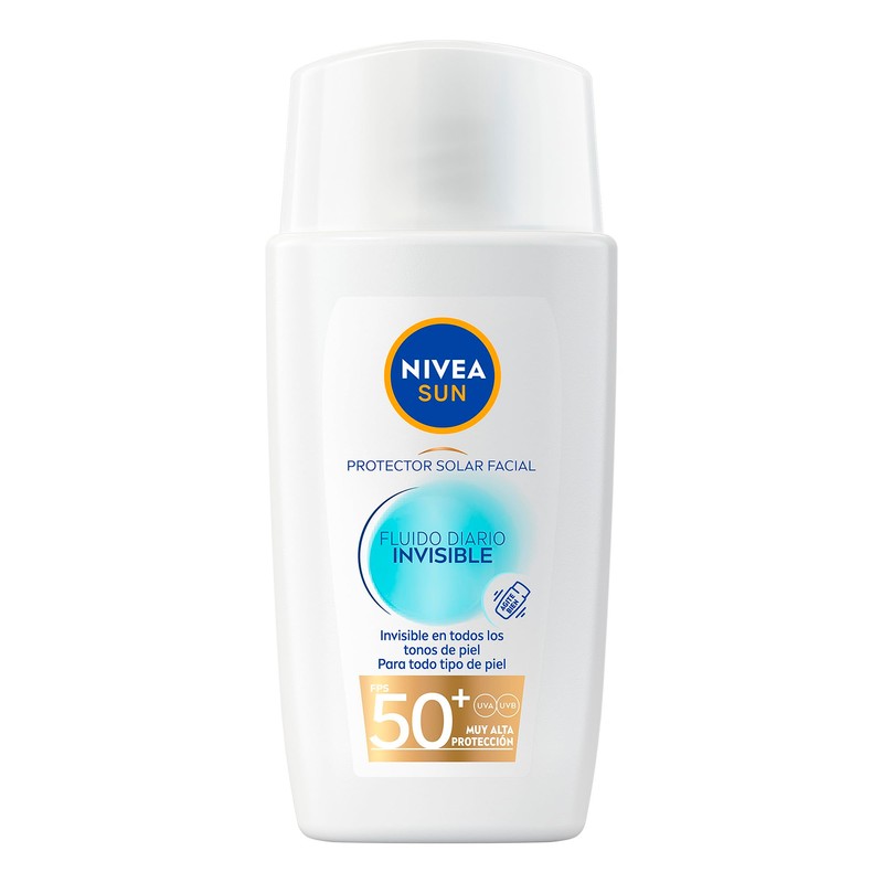 Protector Solar Facial NIVEA SUN Fluido Diario Invisible Antioxidantes Fps50