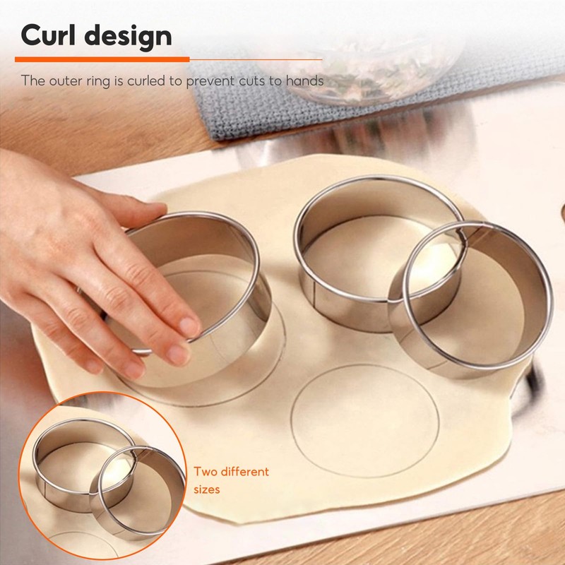 Dumpling Maker, 5 Pcs Dumpling Maker Set, Stainless Steel Dumpling