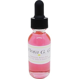 Flora Gorgeous Gardenia - Type G For Women Scented Body Oil Fragrance [Glass Dropper Top - Pink - 1 oz.] - ID#37200