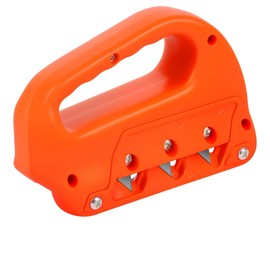 1/2Pcs Plasterboard Fast Cutter Precise 45° 60° Gypsum Board Chamferer Plasterboard Edger Drywall Edge Hand Plane Efficient Gypsum Board Angle Planer with 10 Blades for Drywall(45°,orange)