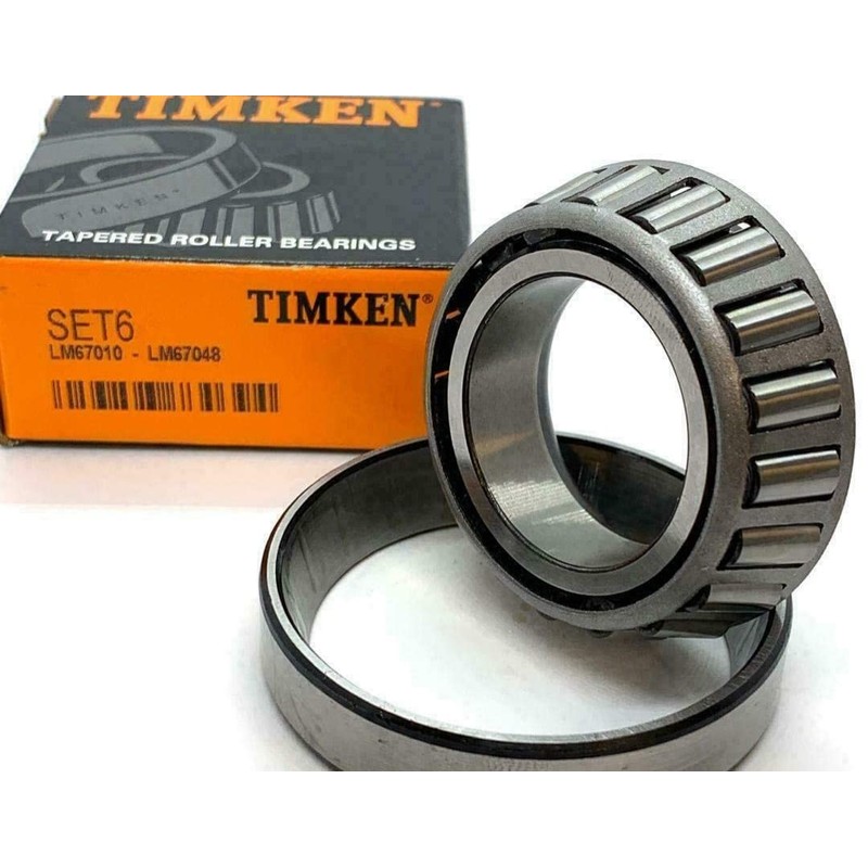 TIMKEN LM67048/LM67010 1-1/4" Bore Tapered Roller Wheel Bearing Set A6