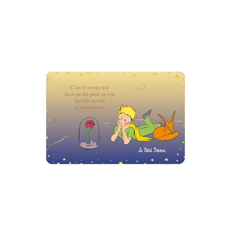 KIUB Postcard The Little Prince, Fox and the Rose (15x10cm)