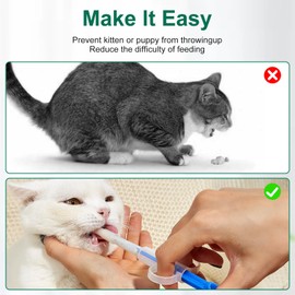 TOPCZY Pack of 6 Pill Dispenser for Cats, Medication Feeder Pet Pusher, Cat Tablets, Swallowing Aid Tablets, Pill Assist Cat for Cats Small Dogs