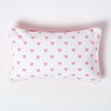 Homescapes Cushion Cover with Pink Hearts, Decorative Cushion Cover 30
