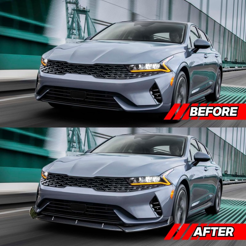 HHENGYISOUL Front Bumper Lip Fit for Kia K5 GT-Line 2020-2025,3