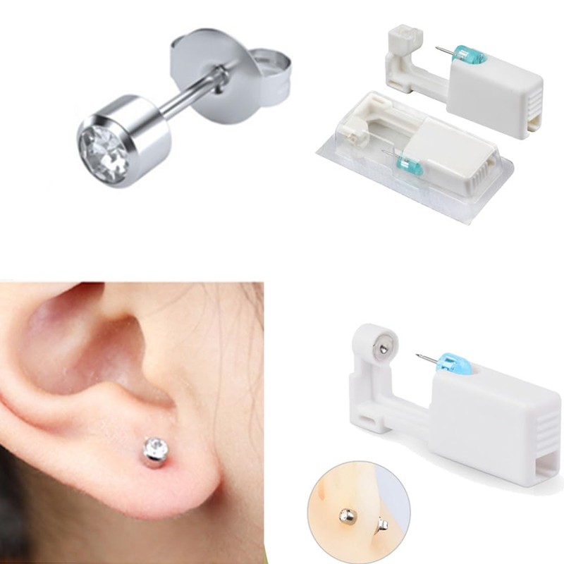Ear Piercing Gun Kit, Safety Ear Piercing Kit 10 Pack,