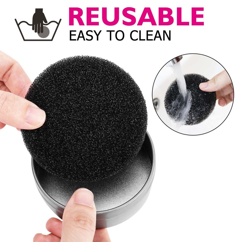 Luxspire Makeup Brush Cleaner Quick Wash Sponge Remover Color From
