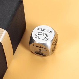 Gag Gifts Christmas Stocking Stuffers Anniversary for Men Bridal Shower Gifts Women Girlfriend Boyfriend Food Decision Dice for Couples Husband Birthday Christmas Valentines White Elephant Gifts
