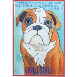 Bulldog Fridge Magnet