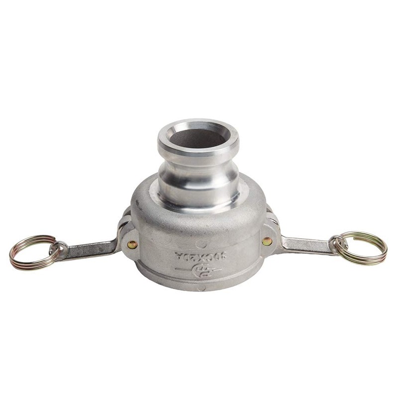 Aluminum 3 inch Female Camlock x 2 inch Male Camlock
