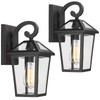 Luminzone Outdoor Light Fixtures Wall Mount, Waterproof Exterior Wall Lanterns