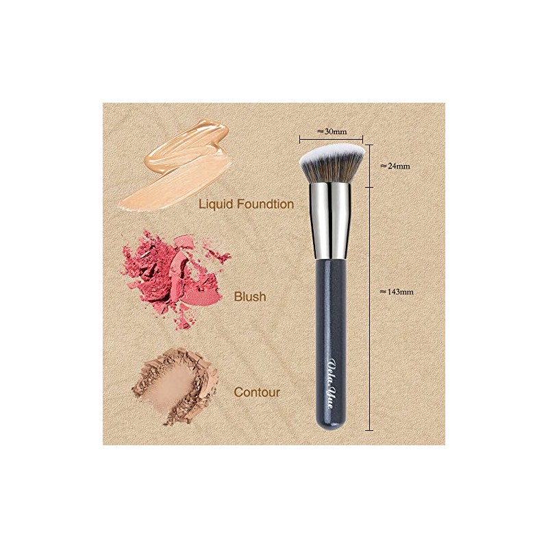 Vela.Yue Brochas de Maquillaje Base Corrector 2 piezas