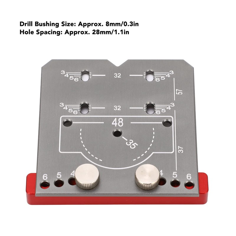 35mm Hinge Drilling Jig Hole Guide Woodworking Tools, Aluminum Alloy