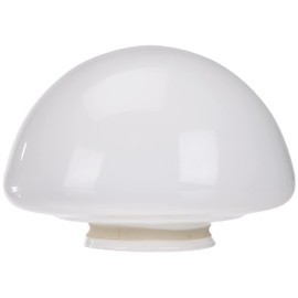 Westinghouse Lighting 8704940 Lampshade 6.6 cm Opal Glass Mushroom Shape, White, 17.5 x 17.5 x 12.6 cm
