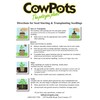CowPots TV208926 3" Round Cow Pot Planter (12 Pack), 175mL