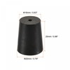 sourcing map Pack of 5 Tapered Rubber Caps with Hole