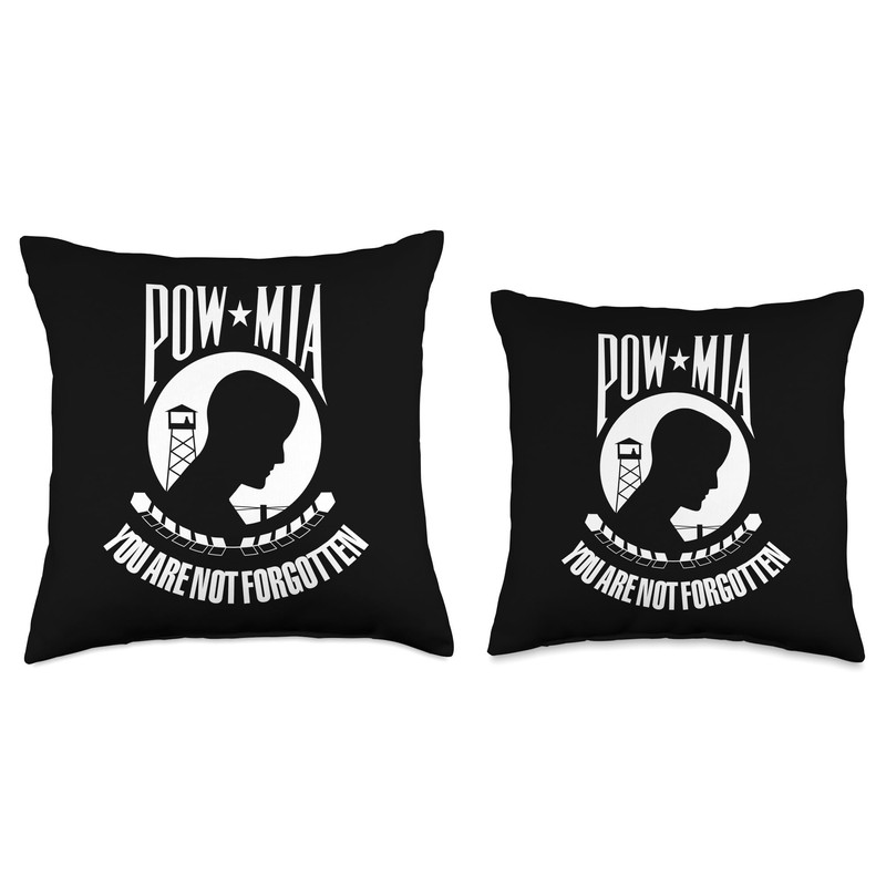 POW MIA Flag Throw Pillow