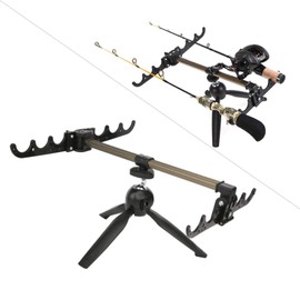 AMONIDA Fishing Rod Stand, Ice Fishing Rod Tripod Stand, Ice Fishing Rod Bracket Feeder Arm Fishing Stand for outdoor fishing