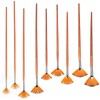 9Pcs Painting Brush Set Nylon Wool Fan shaped Watercolor Acrylic