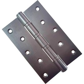 Stainless Steel Door Hinges 6 Inch Heavy Duty Stainless Steel Ball Bearing Hinges Black Door Hinge for Interior & Exterior Doors Square Corners, with Mounting Hardware 2 Pack (Black, 6 inch)