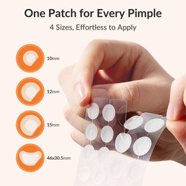 RPE Life Invisible Pimple Patches – 4 Sizes Miracle Patches for Pimples with Hydrocolloid & Salicylic Acid, Korean Acne Patches for Face, Zit Stickers, Blemish Patches, Acne Spot Dots – 144 Count