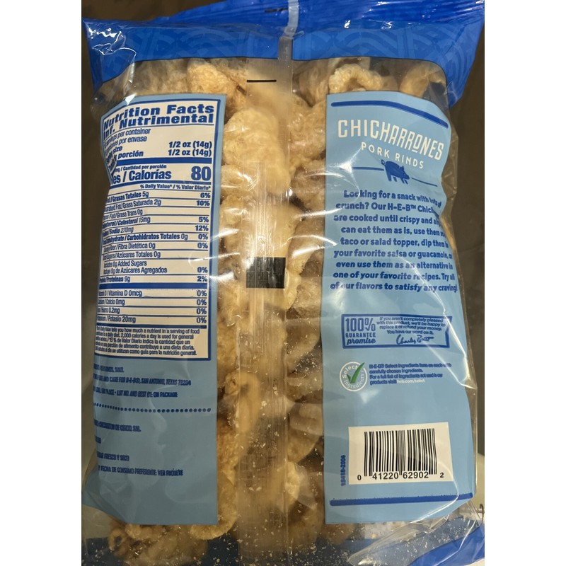 HEB 1 Bag - H-E-B Chicharrones Pork Rinds - Original