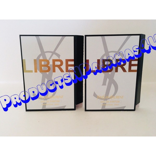 LOT of 2~Yves Saint Laurent YSL LIBRE Eau de Parfum .05oz/1.5ml  CARDED SAMPLE