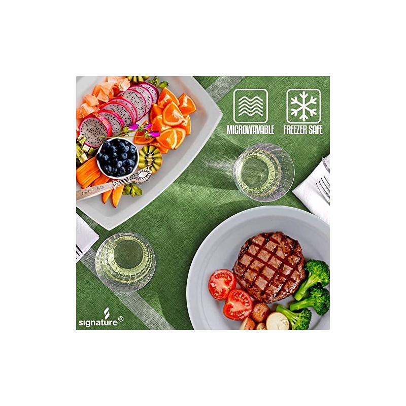 GSL 50 Super Rigid Paper Plates - Extra Strong White
