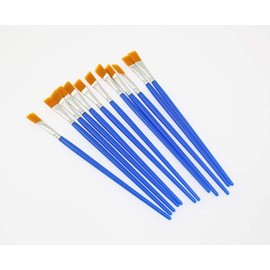Olive-G Large Capacity Flat Brushes, Set of 100, Multi-Purpose, For Paintings, DIY Productions, Etc
