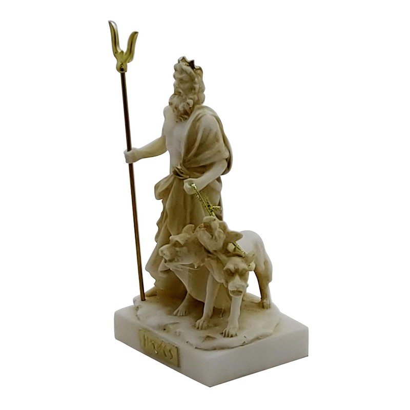 Hades Pluto Greek God of Underworld & Cerberus Figure Statue