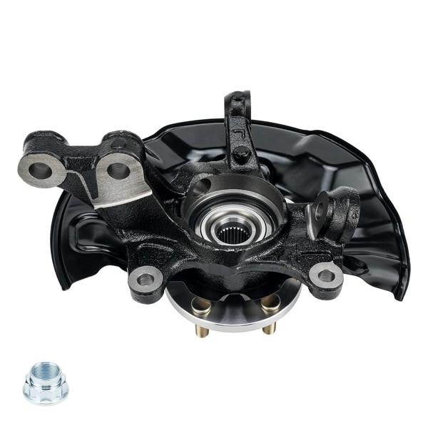 PHILTOP Front Steering Knuckle & Wheel Bearing Hub Assembly Compatible