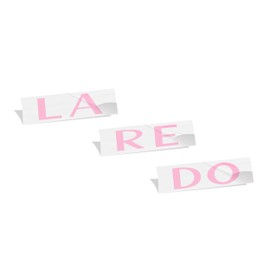 Reflective Concepts - Laredo Emblem Overlay Decal Sticker - Fits: 2005-2021 Jeep Grand Cherokee Laredo - (Color: Pink)